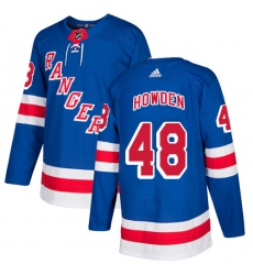 Youth Adidas New York Rangers #48 Brett Howden Premier Royal Blue Home NHL Jersey