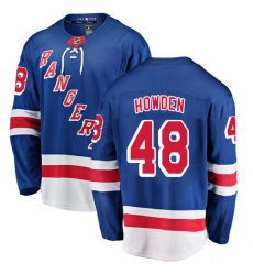 Youth New York Rangers #48 Brett Howden Fanatics Branded Royal Blue Home Breakaway NHL Jersey