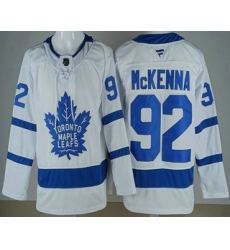 Men's Toronto Maple Leafs #92 Gavin McKenna White Authentitc Jersey