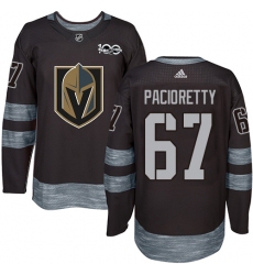 Men's Adidas Vegas Golden Knights #67 Max Pacioretty Authentic Gray Fashion Gold NHL Jersey