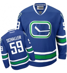 Men's Reebok Vancouver Canucks #59 Tim Schaller Authentic Royal Blue Third NHL Jersey