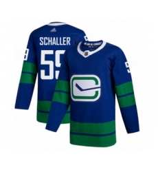 Youth Vancouver Canucks #59 Tim Schaller Authentic Royal Blue Alternate Hockey Jersey