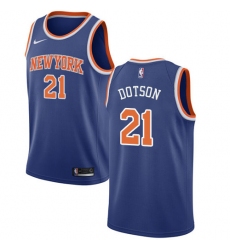 Youth Nike New York Knicks #21 Damyean Dotson Swingman White NBA Jersey - Association Edition