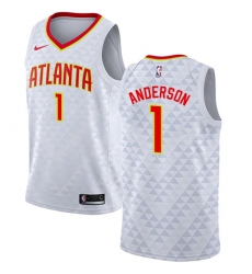 Youth Nike Atlanta Hawks #1 Justin Anderson Swingman White NBA Jersey - Association Edition