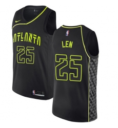Youth Nike Atlanta Hawks #25 Alex Len Swingman Black NBA Jersey - City Edition