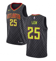 Youth Nike Atlanta Hawks #25 Alex Len Swingman Black NBA Jersey - Icon Edition
