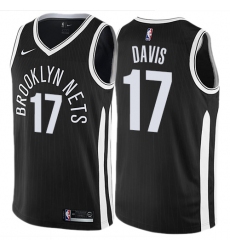 Youth Nike Brooklyn Nets #17 Ed Davis Swingman Gray NBA Jersey Statement Edition