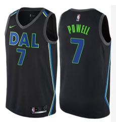 Women's Nike Dallas Mavericks #7 Dwight Powell Swingman Black NBA Jersey - City Edition