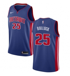 Women's Nike Detroit Pistons #25 Reggie Bullock Swingman Royal Blue NBA Jersey - Icon Edition