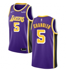 Women's Nike Los Angeles Lakers #5 Tyson Chandler Swingman Purple NBA Jersey - Statement Edition