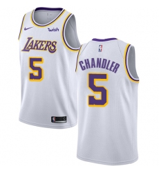 Youth Nike Los Angeles Lakers #5 Tyson Chandler Swingman White NBA Jersey - Association Edition