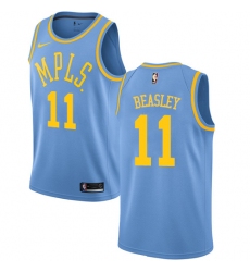 Youth Nike Los Angeles Lakers #11 Michael Beasley Authentic Blue Hardwood Classics NBA Jersey