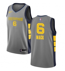 Men's Nike Memphis Grizzlies #6 Shelvin Mack Swingman Gray NBA Jersey - City Edition