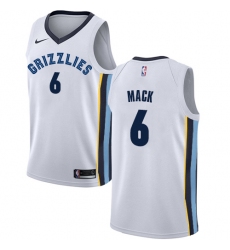 Men's Nike Memphis Grizzlies #6 Shelvin Mack Swingman White NBA Jersey - Association Edition