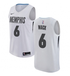Men's Nike Memphis Grizzlies #6 Shelvin Mack Swingman White NBA Jersey - City Edition
