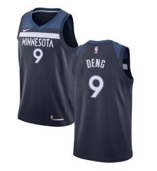 Women's Nike Minnesota Timberwolves #9 Luol Deng Swingman Navy Blue NBA Jersey - Icon Edition