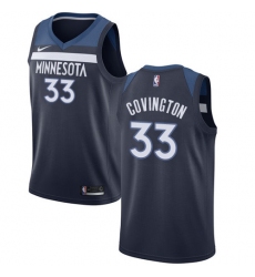 Men's Nike Minnesota Timberwolves #33 Robert Covington Swingman Navy Blue NBA Jersey - Icon Edition