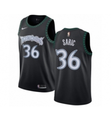 Women's Nike Minnesota Timberwolves #36 Dario Saric Swingman Black Hardwood Classics Jersey