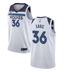 Women's Nike Minnesota Timberwolves #36 Dario Saric Swingman White NBA Jersey - Association Edition