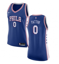 Women's Nike Philadelphia 76ers #0 Justin Patton Swingman Blue NBA Jersey - Icon Edition