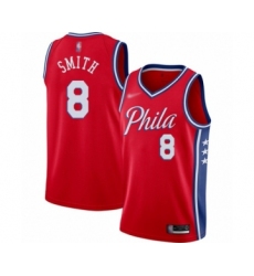 Men's Philadelphia 76ers #8 Zhaire Smith Authentic Red Finished Basketball Jersey - Statement Edition