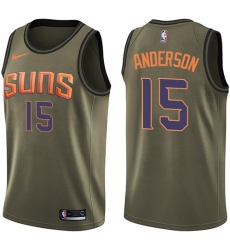 Men's Nike Phoenix Suns #15 Ryan Anderson Swingman Green Salute to Service NBA Jersey