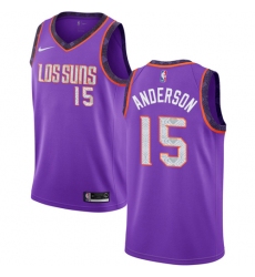 Men's Nike Phoenix Suns #15 Ryan Anderson Swingman Purple NBA Jersey - 2018 19 City Edition