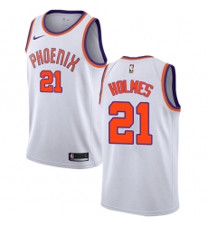 Men's Nike Phoenix Suns #21 Richaun Holmes Swingman White NBA Jersey - Association Edition