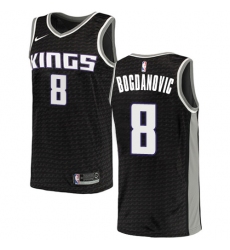 Youth Nike Sacramento Kings #8 Bogdan Bogdanovic Swingman Black NBA Jersey Statement Edition