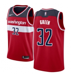 Women's Nike Washington Wizards #32 Jeff Green Swingman Red NBA Jersey - Icon Edition