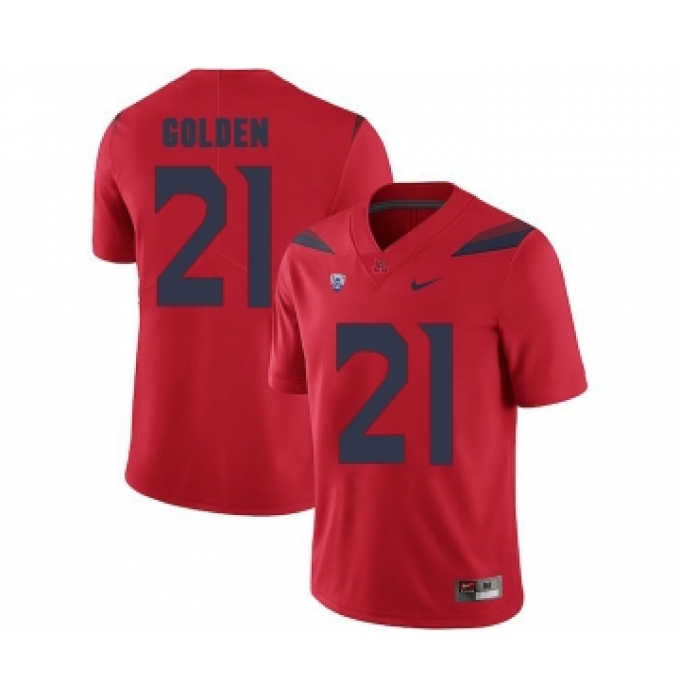 Arizona Wildcats 21 Robert Golden Red College Football Jersey