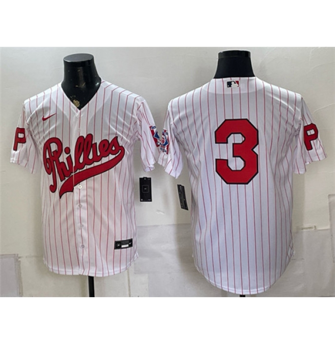 Men's Philadelphia Phillies #3 Bryce Harper White 2026 Field of Dreams Stadium Stitched Baseball Jersey