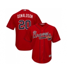 Youth Atlanta Braves #20 Josh Donaldson Replica Red Alternate Cool Base Baseball Jersey