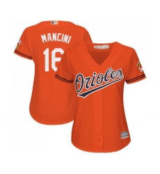 Women's Baltimore Orioles #16 Trey Mancini Replica Orange Alternate Cool Base Baseball Jersey