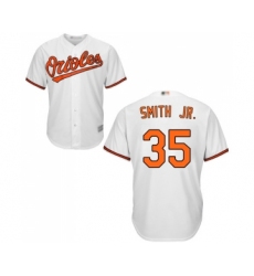 Youth Baltimore Orioles #35 Dwight Smith Jr. Replica White Home Cool Base Baseball Jersey