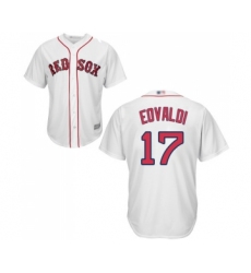 Men's Boston Red Sox #17 Nathan Eovaldi Replica White Home Cool Base Baseball Jersey