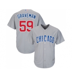 Youth Chicago Cubs #59 Kendall Graveman Authentic Grey Road Cool Base Baseball Jersey