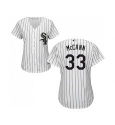 Women's Chicago White Sox #33 James McCann Replica White Home Cool Base Baseball Jersey