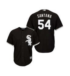Youth Chicago White Sox #54 Ervin Santana Replica Black Alternate Home Cool Base Baseball Jersey