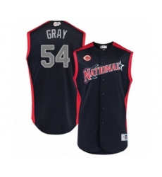 Men's Cincinnati Reds #54 Sonny Gray Authentic Navy Blue National League 2019 Baseball All-Star Jersey