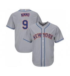 Youth New York Mets #9 Brandon Nimmo Authentic Grey Road Cool Base Baseball Jersey