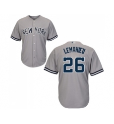 Men's New York Yankees #26 DJ LeMahieu Replica Grey Road Baseball Jersey