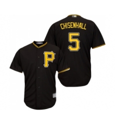 Youth Pittsburgh Pirates #5 Lonnie Chisenhall Replica Black Alternate Cool Base Baseball Jersey