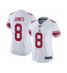 Women's New York Giants #8 Daniel Jones White Vapor Untouchable Limited Player Football Jersey