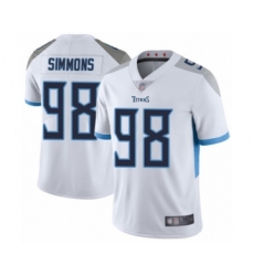 Youth Tennessee Titans #98 Jeffery Simmons White Vapor Untouchable Limited Player Football Jersey