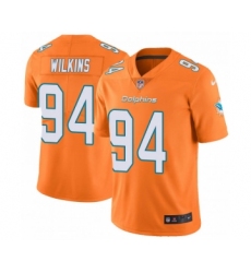 Men's Nike Miami Dolphins #94 Christian Wilkins limited Orange Vapor Untouchable Jersey