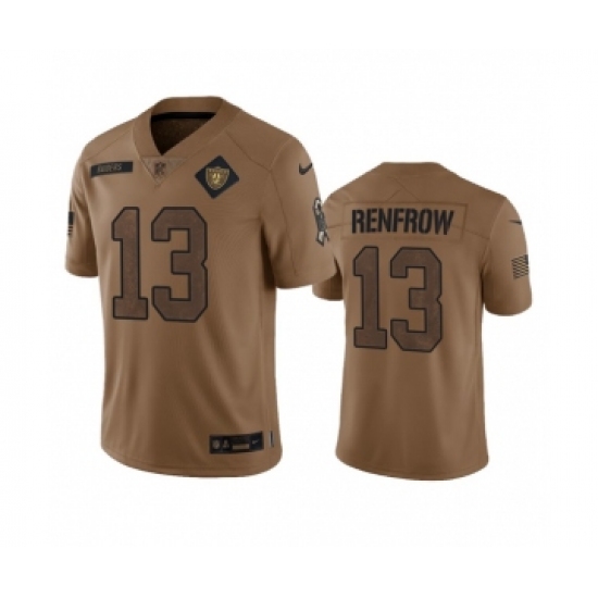 Men's Nike Las Vegas Raiders #13 Hunter Renfrow 2023 Brown Salute To Service Limited Football Stitched Jersey Men's Nike Las Vegas Raiders #13 Hunter Renfrow 2023 Brown Salute To Service Limited Football Stitched Jersey