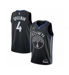 Women's Golden State Warriors #4 Omari Spellman Swingman Black Basketball Jersey - 2019 20 City Edition