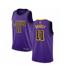 Men's Los Angeles Lakers #11 Avery Bradley Authentic Purple Basketball Jersey - City Edition