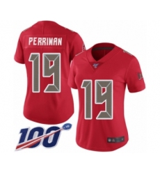 Women's Tampa Bay Buccaneers #19 Breshad Perriman Limited Red Rush Vapor Untouchable 100th Season Football Jersey